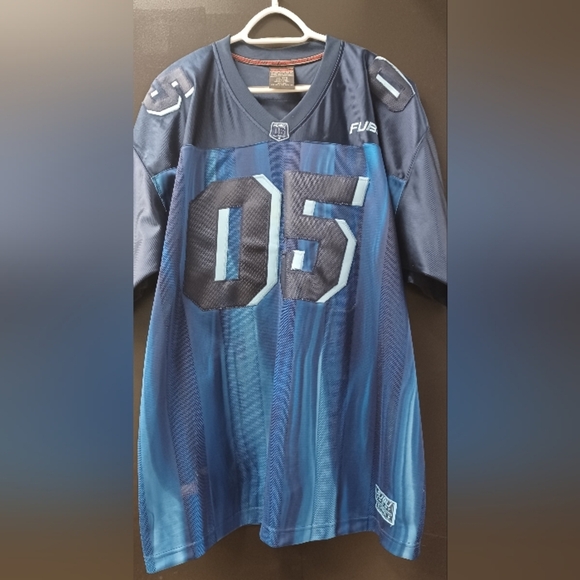 VTG FUBU Sports 05 Official Champions XXL League Football Jersey Blue Y2K - Picture 2 of 16